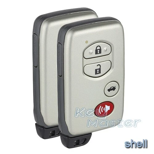 2x Smart Keyless Remote Key Shell Fob for Toyota Camry Avalon Sequoia 2007-2012