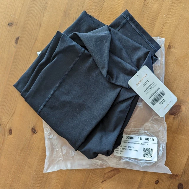 NUOVI leggings a vita alta Fabletics Define PowerHold - nero - 1X / 16-18 - alti