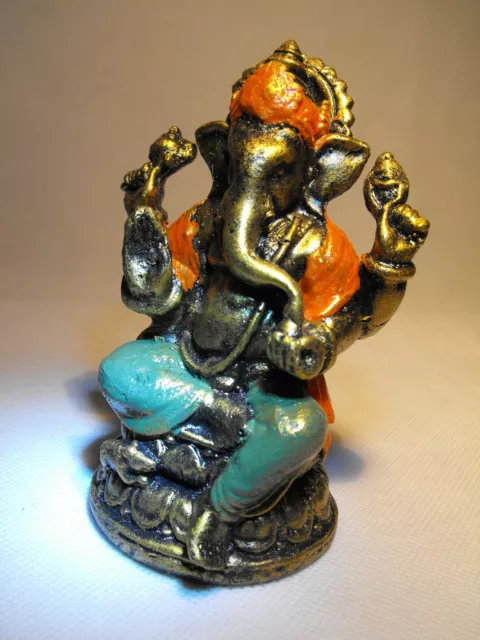 Ganesha Figure Ganpati Ganesh Om Lord  Hindu God Antique Small Idol Statue