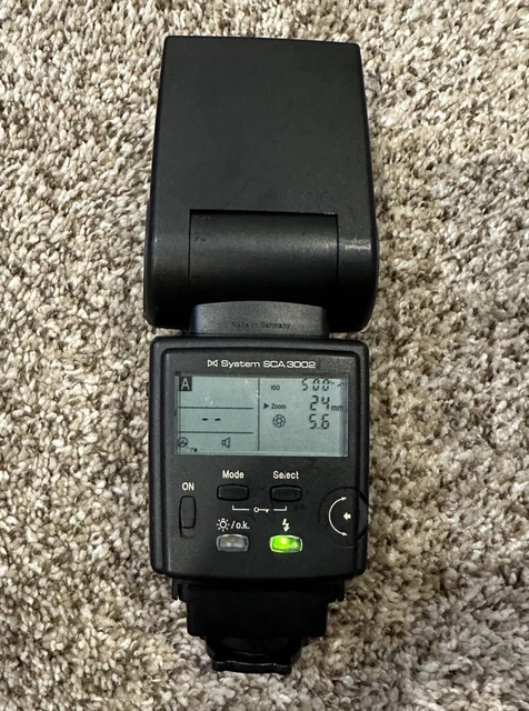 Metz Mecablitz 54 MZ-3 Shoe Mount Flash System SCA 3002 Working Condition