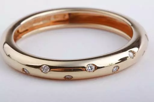 Ring Rot Gold 18 Kt. 750 mit Brillanten Diamanten Grösse 53 Anfertigung Neu! *