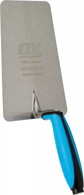 OX PRO Series Plasterers / Builders Carbon Steel Bucket Trowel with Dura grip S