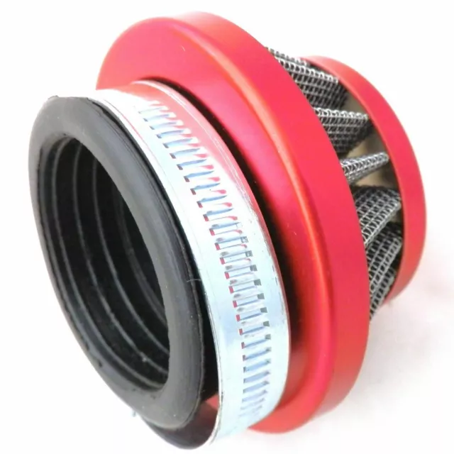 60mm Red Style Motorcycle Air Filter Pod for Minimoto Dirtbike Motor Bike Quad