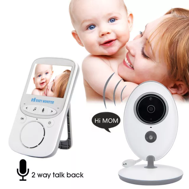 Wireless Digital 2.0 Inch LCD Color Baby Monitor Camera Audio Video Night Vision 2