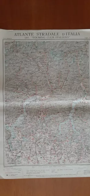 Lago Di Como- Ticino-Lugano-Lago Maggiore-Mappa-1920- Originale!