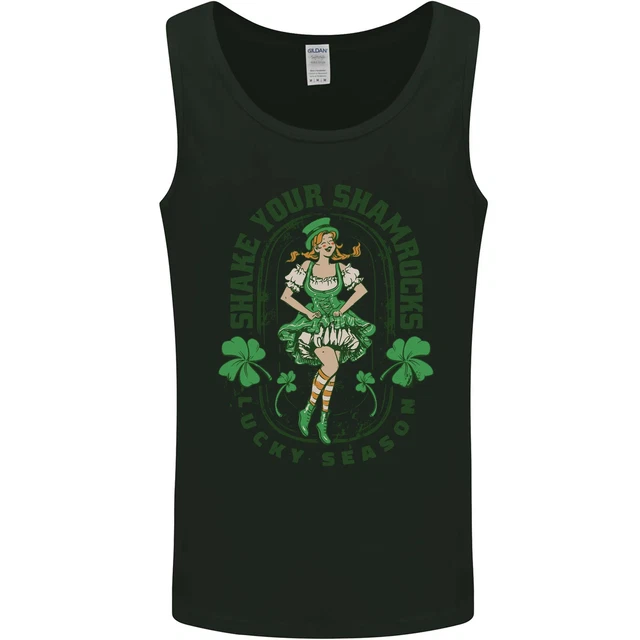 St Patricks Day Shake Your Shamrocks Mens Vest Tank Top