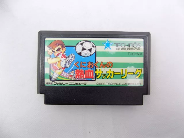 Nintendo Famicom NES Cart Kunio-kun no Nekketsu Soccer League TJC-NV Japan