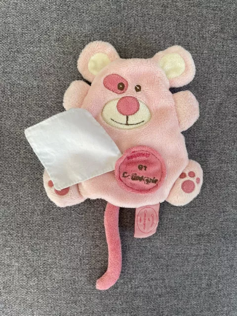 0/Doudou et compagnie plat souris rose mouchoir monster