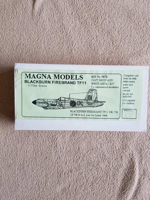 Magna Model MAGNA MODELS 1/72 Blackburn Firebrand TF11 Resin Kit £19.99 - PicClick UK