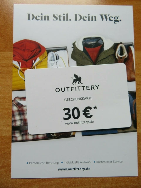 30€ Gutschein OUTFITTERY je Neukunde ab 150€ Mindestbestellwert gültig bis 2024