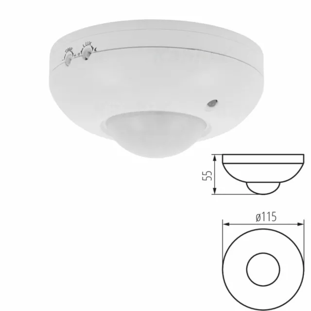 Surface Mount PIR Ceiling Occupancy Motion Sensor Detector Light Switch 360°