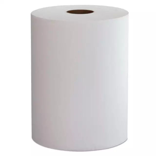 Morcon Paper Hardwound Roll Towels, 1-Ply, 10 x 800 ft, White, 6/CT