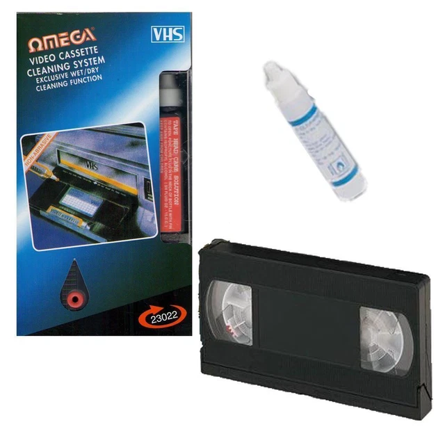 VCR VIDEO CLEANER VHS Cassette Recorder Tape Head Cleaner System