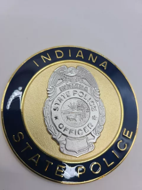 NEW! RARE Indiana State Police/Officer Challenge Coin Heavy 3