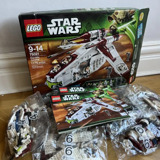 LEGO Star Wars: Republic Gunship (75021) - Con scatola/istruzioni - SENZA MINIFIGURE