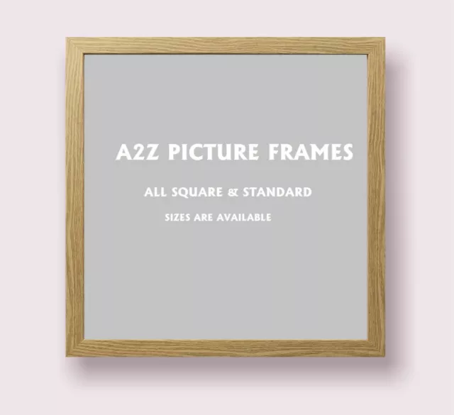 Square Picture Frame  Photo Frames Black White Oak Modern Frame Wooden Effect