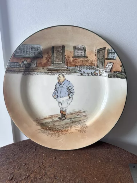 royal doulton Dickens Ware collector plates Fat Boy Excellent Condition 24 Cm Lg