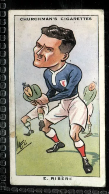 Tobacco Card, Churchman, SPORTING CELEBRITIES, 1931, Football Rugby,E Ribere,#26