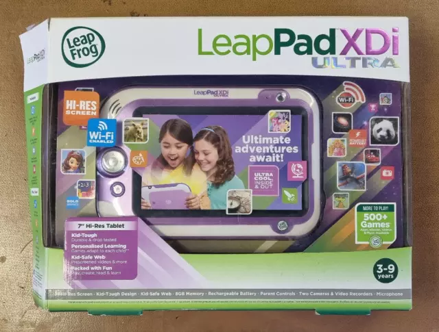 LeapFrog LeapPad Ultra Xdi Learning Tablet - Pink + Box + 1 x Game
