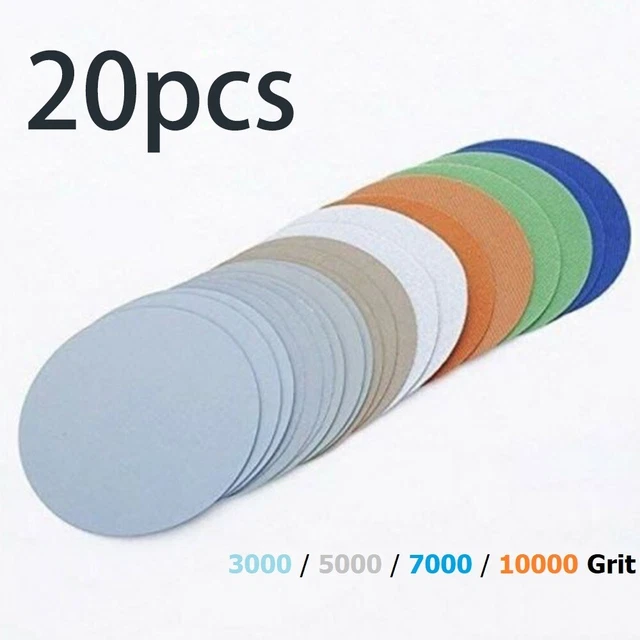 20 unidades Discos Lijadores 3000/5000/7000/10000 Grano Lijado Herramientas Redondas