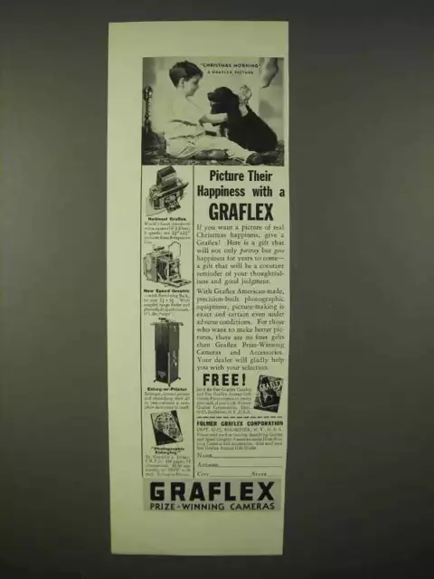 1937 National Graflex Camera, Enlarg-or Printer Ad