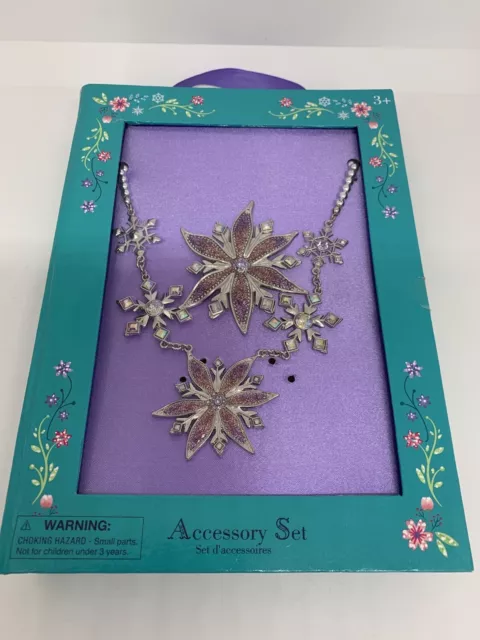 Disney FROZEN Elsa Accessory Set Jewellery Necklace & metal Hair Comb girl Toy