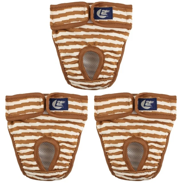 3 Pcs Cucciolo Di Pannolini Maschio Mutandine A Righe Pantaloni Fisiologici
