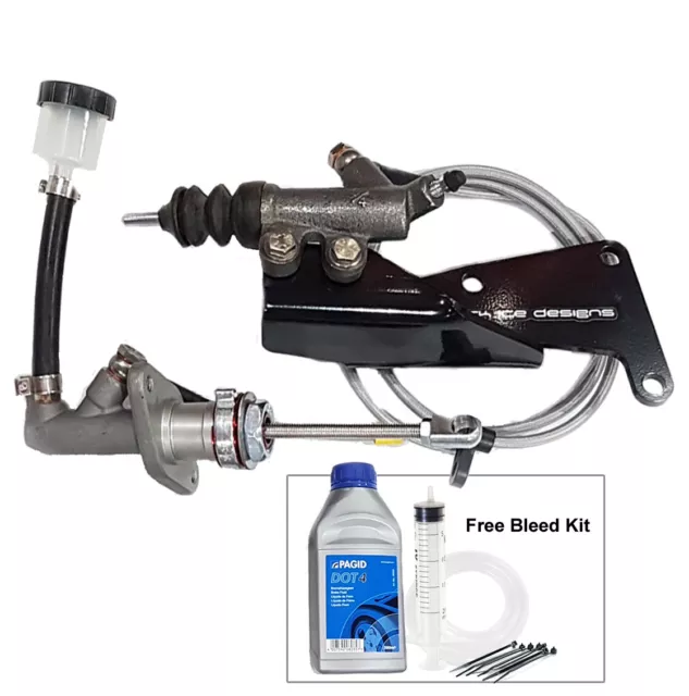 SHEDDIST UPRATED clutch hydraulics kit Freelander slave master cylinder 1.8 2.0