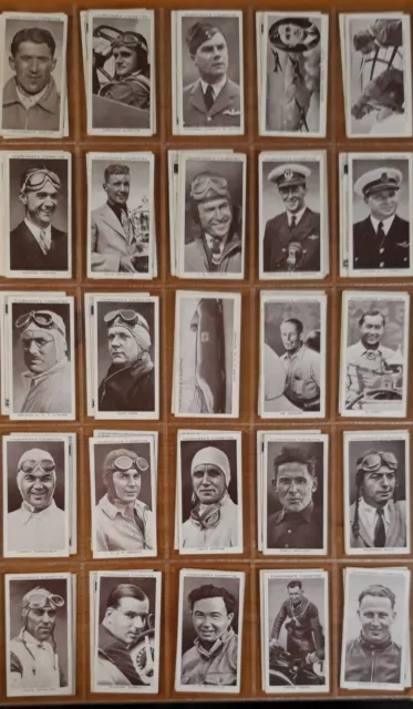 Churchman Kings Of Speed, Complete Set Of 50 Cigarette Cards (1939 )