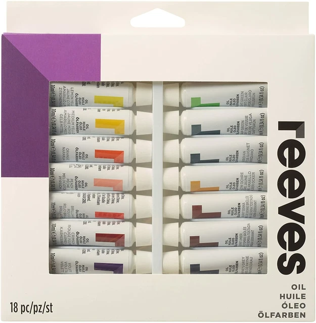 Reeves Ölfarbe, 10 ml - 18er Pack