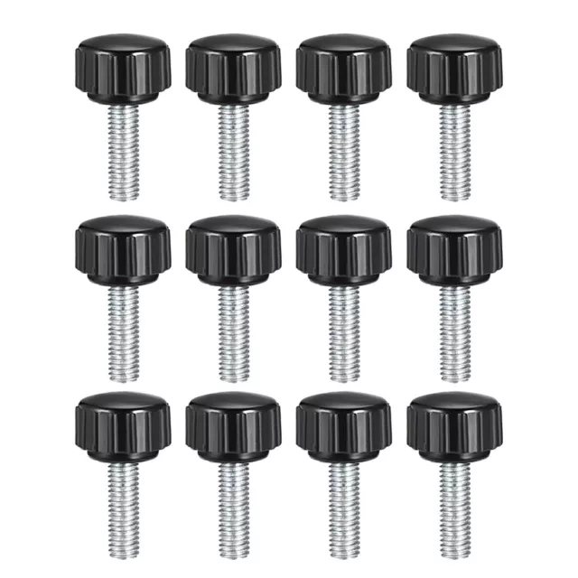 M5x20mm filetage mâle Élément serrage moleté Grip visser tête rond type PC 12