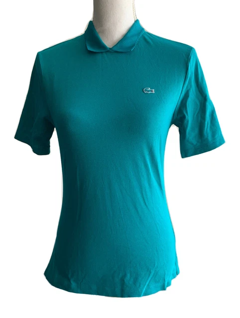 Polo Lacoste 🐊 L!VE Mesh Polo Shirt Collector/ Bouton Dans Le Dos/ Turquoise S