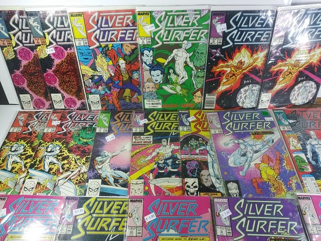 Lot of 18 Silver Surfer #6 9 11-15 17 19-21 1987 series run high grade Marvel 1