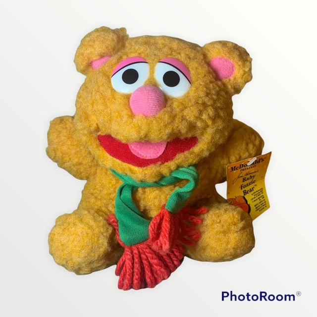 McDonald's 1988 Jim Henson's Baby Fozzie Bear Stuffed Plush Muppets Vintage Tag