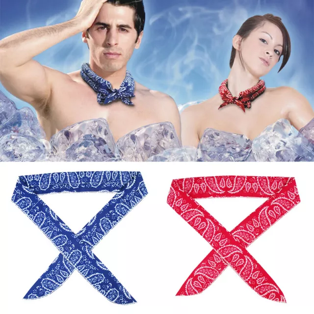 Sciarpa estiva raffreddatore collo cravatta avvolgente fascia da polso bandana to.H7