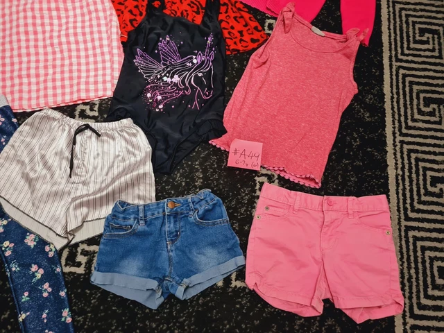 #A49 Enorme pacchetto di vestiti per ragazze 6-7 anni NEXT GEORGE PRIMARK BLUEZOO H&M 5