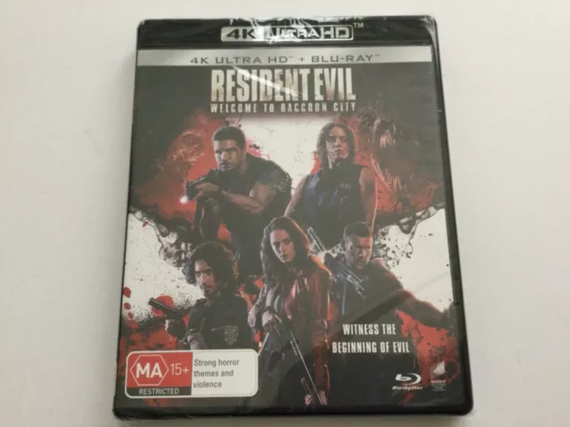 Resident Evil Welcome to Raccoon City (4K UHD + Blu-Ray) Sealed - Region B & C