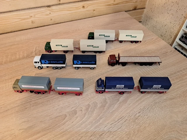Lot De 3 Camions Miniatures Herpa/Kibri – Flachglas AG, Neufs