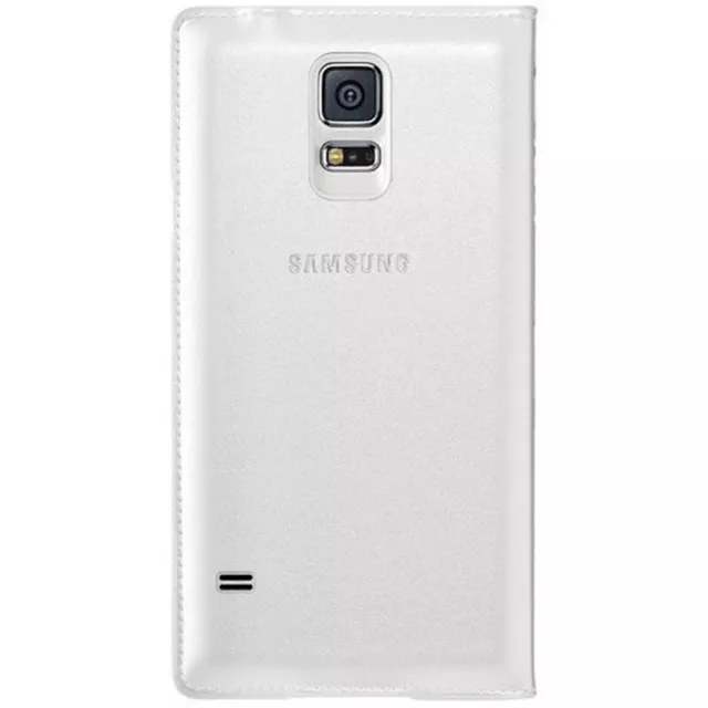 Samsung Custodia Originale Flip Wallet Cover a libro Bianca per Galaxy S5 G900