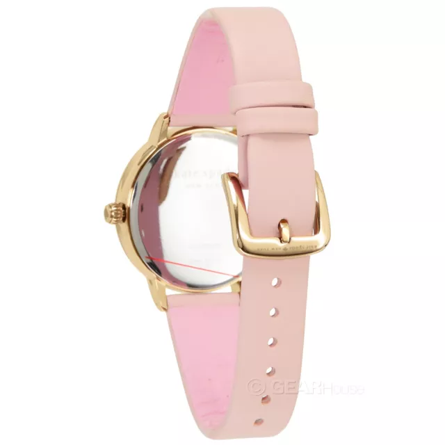 Kate Spade NY Womens Going Places Metro Watch, Blue Map Dial, Pink Leather Band 2