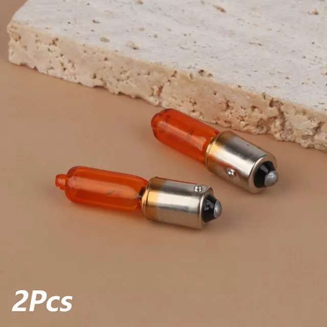 2Pcs Amber Light Bulbs Universal 12v 21w Auto Car Motorcycle Motorbike Scoot SN❤