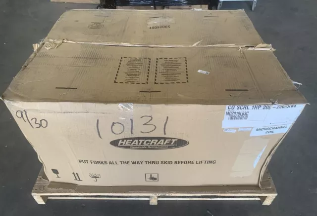 Heatcraft MOZ010L63C 3PH 60Hz 1HP Microchannel Coil Condenser Unit for 3RHZC30