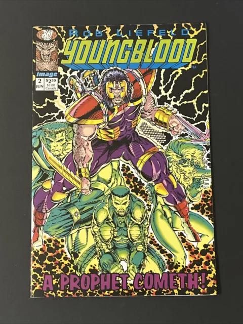 Youngblood #2 VFNM 1st Prophet Image Comics Rob Liefeld Image W/ Cards