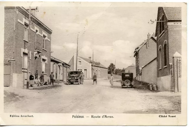 Carte Postale / Puisieux Route D'arras