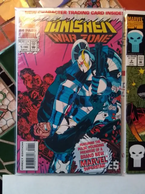 1992 Marvel Comics "The Punisher" (War Zone) Lot Of (3) # 1, 2, 3 Vintage Comics