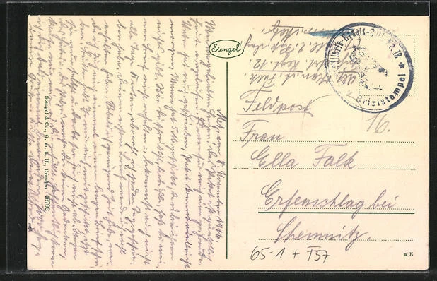 CPA Metz, Neuer la gare pincipale 1916 2