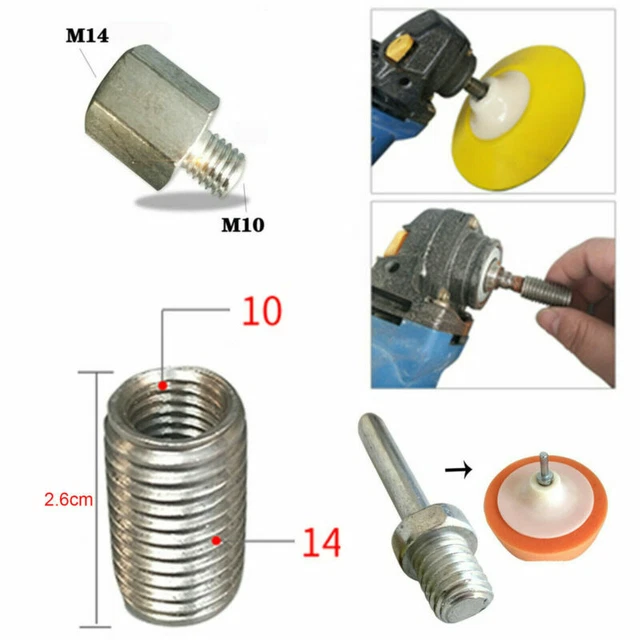 M10 M14 ANGLE Grinder Polisher Interface Connector Converter Screw