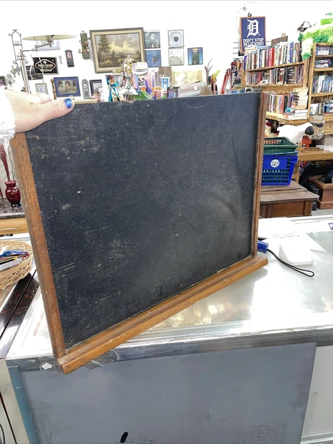 Vintage Antique School Wood Chalkboard Lewis E. Myers & Co. RARE