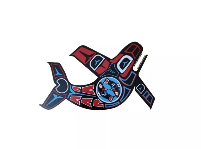 Haida Northwest Coast Native American Orca Box Chris Mahan Signed 10 x 7.5 in