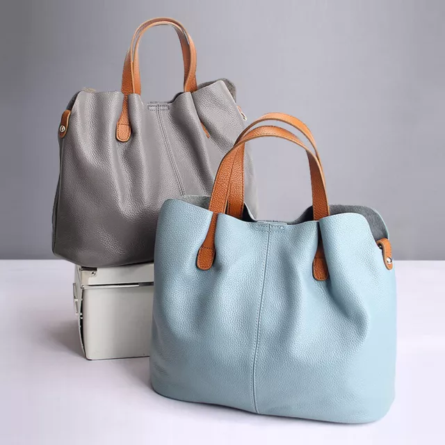 Sacs à main en cuir véritable couche de tête peau de vache litchi grain femmes